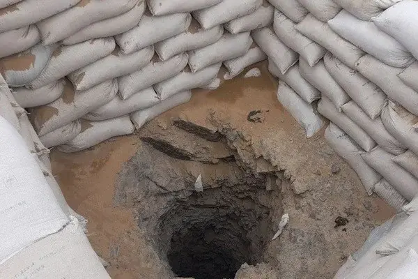 Group of citizens engaged in illegal gold mining was piled with stones