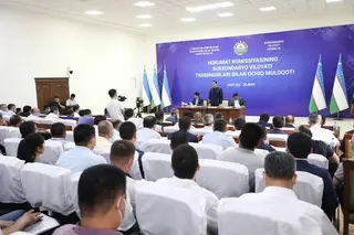 An open dialogue takes place with entrepreneurs of the Surkhandarya region