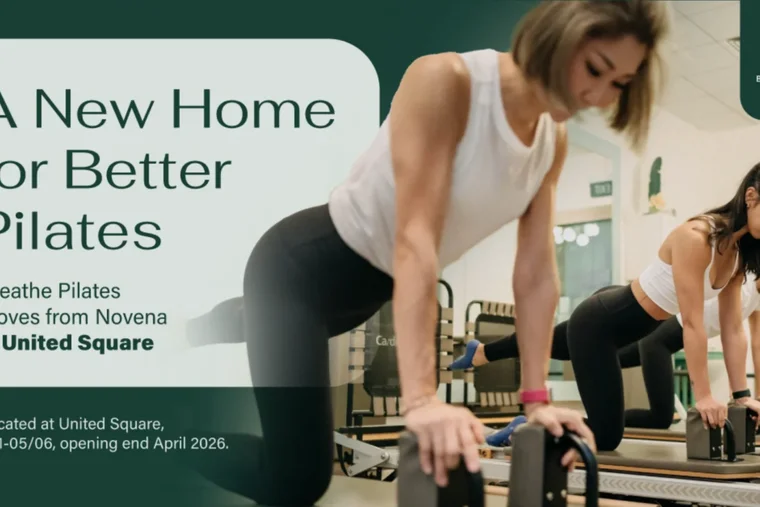 Breathe Pilates Moves Flagship Outlet From Novena to United Square