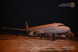 The first planes of the new airline Centrum Air arrives at the Tashkent airport