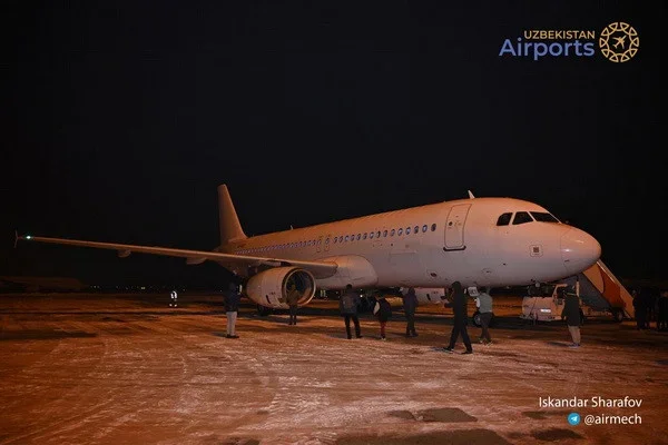 The first planes of the new airline Centrum Air arrives at the Tashkent airport