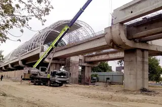 As part of the construction of the Tashkent aboveground ring metro line, it is planned to build 9 stations