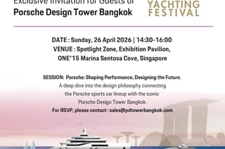 Porsche Design Tower Bangkok takes centre stage at Singapore Yachting Festival 2026