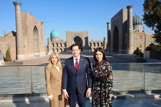 Saida Mirziyoyeva and Marco Rubio Visit Registan Square