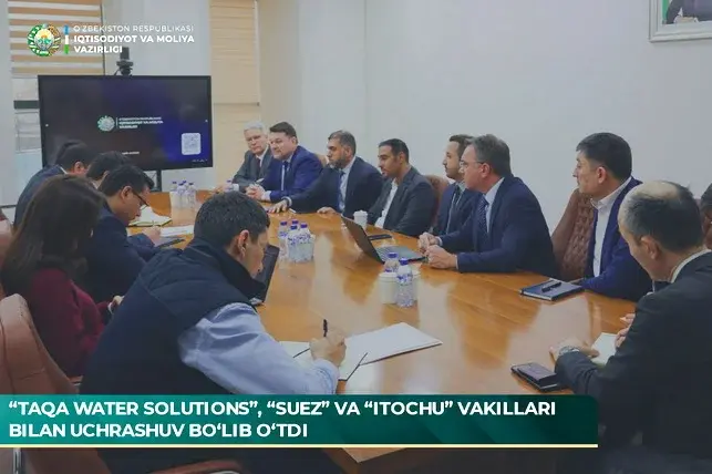 Oʻzbekiston xalqaro kompaniyalar bilan oqava suvlarni tozalash tizimlarini modernizatsiya qilishni muhokama qildi