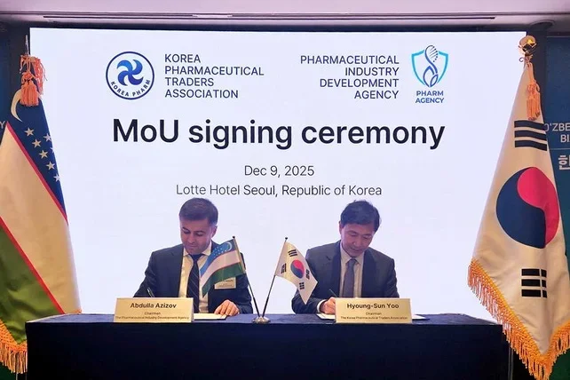 Oʻzbekiston va Janubiy Koreya farmatsevtika sanoatida hamkorlik toʻgʻrisida memorandum imzoladi