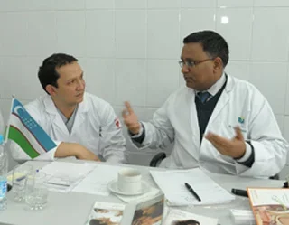 Indian doctors consult Uzbek patients in Tashkent