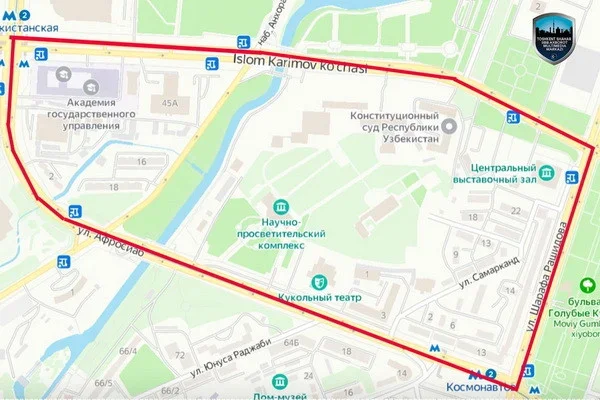Завтра в центре Ташкента перекроют несколько улиц