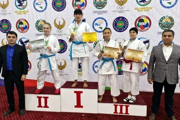 Jizzakh region wins a gold medal for the first time at the WKF Karate National Championship