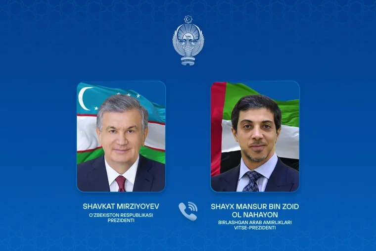 Mirziyoyev, Sheikh Mansour Discuss UAE Partnership
