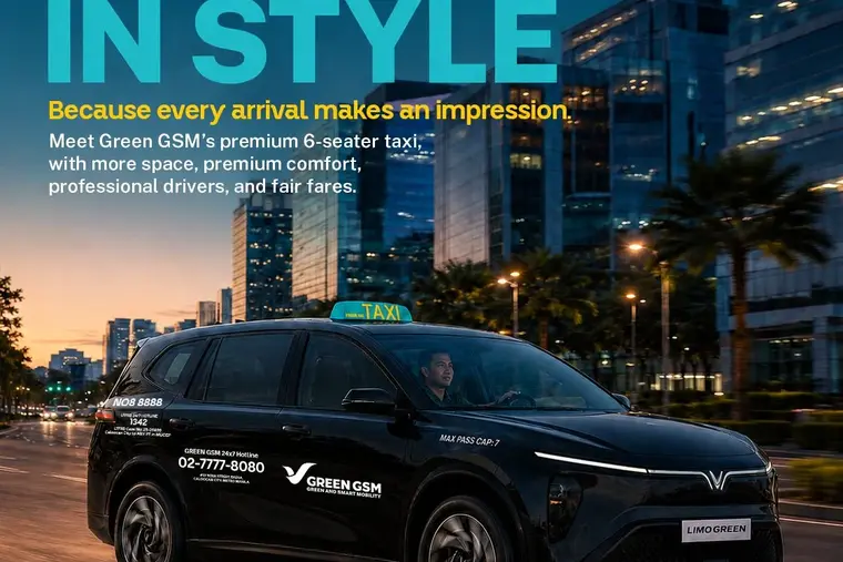 Green GSM Philippines launches premium taxi, a 7-seat high-end electric taxi service