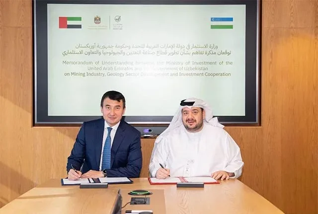 Uzbekistan and UAE Sign Memorandum on Cooperation in the Mining Sector