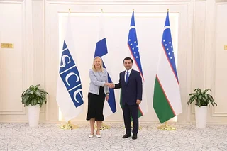 Baxtiyor Saidov YEXHT amaldagi raisi Elina Valtonen bilan muzokaralar o‘tkazdi