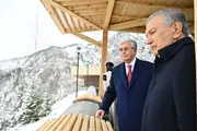 Лидеры Узбекистана и Казахстана осмотрели горнолыжный кластер «Медеу»