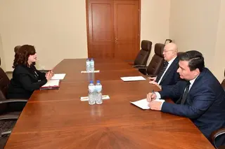 A meeting with the Ambassador of Egypt take place at the Ministry of Foreign Affairs