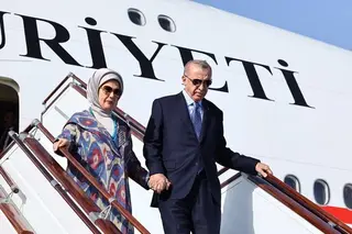 President of Türkiye arrives in Samarkand