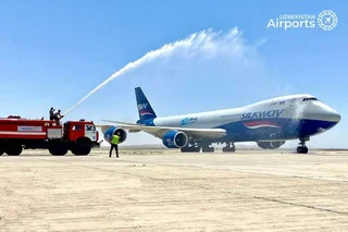 Silk Way company made the first flight to Navoi