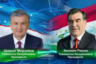Мирзиёев и Рахмон обсудили вопросы дальнейшего развития узбекско-таджикских отношений