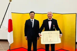 Alisher Akhundzhanov Receives Japan’s Order of the Rising Sun