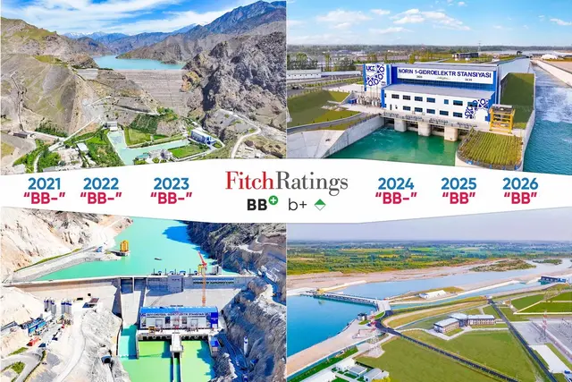 Fitch Upgrades Uzbekhydroenergo Outlook to Positive at BB-