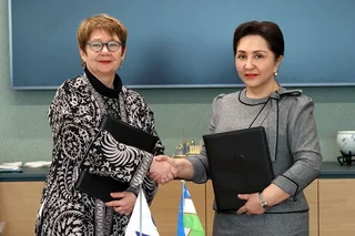 Председатель Сената Олий Мажлиса встретилась с президентом ЕББР