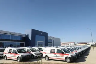 Regional medical institutions receive 110 ambulances