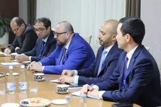 Negotiations with the Masdar delegation takes place at the Ministry of Energy