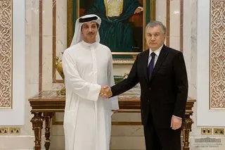 President of Uzbekistan meets with the President of the United Arab Emirates