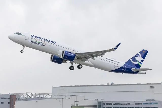 Qanot Sharq Receives First Airbus A321XLR in Central Asia