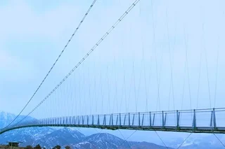 Навесной мост открыт в Зааминском районе (видео)