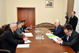 Bakhrom Aloev holds a meeting with the Ambassador of Kazakhstan in Uzbekistan