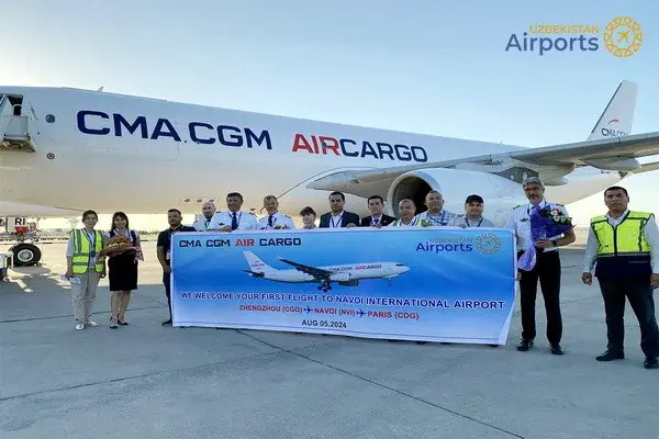 Авиакомпания CMA CGM Air Cargo начала выполнение рейсов в Навои