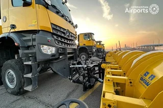 The park of special equipment of the airport "Tashkent" was replenished with new machines