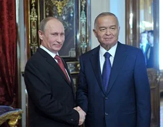 Islam Karimov and Vladimir Putin hold talks in Moscow