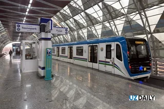 Метрополитен Узбекистана увеличил перевозки пассажиров на 7%