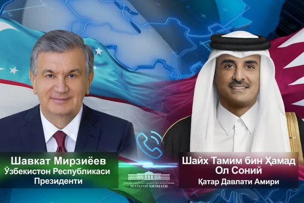 Лидеры Узбекистана и Катара подчеркнули важность ускорения проектов практического сотрудничества