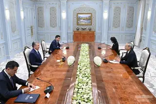 President of Uzbekistan discusses with the SCO Secretary-General the issues of strengthening regional partnership