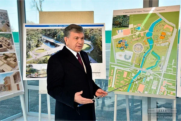 Мирзиёев ознакомился с проектом создания парка культуры и отдыха