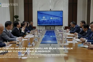 Xitoy eksport-import banki vakillari bilan hamkorlik istiqbollari yuzasidan fikr almashildi