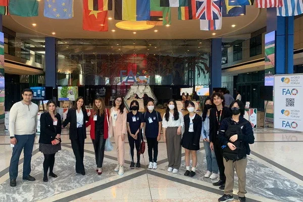 The National Youth Delegation of Uzbekistan at the World Food Forum in Rome