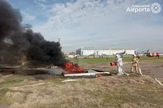 Emergency liquidation exercises were held at the Tashkent airport