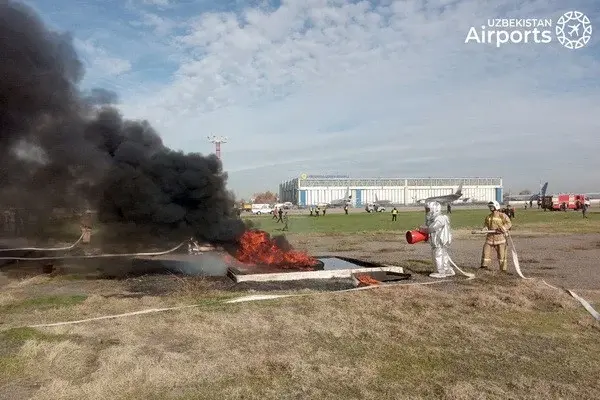 Emergency liquidation exercises were held at the Tashkent airport