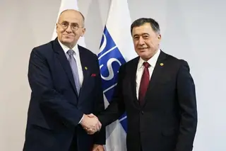 Vladimir Norov meets with the current chairman of the Organization for Security and Cooperation in Europe