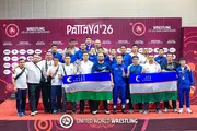Сборная Узбекистана по греко-римской борьбе выиграла чемпионат Азии U15