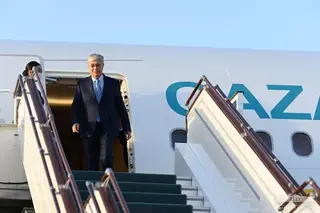 President of Kazakhstan arrives in Samarkand
