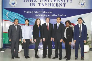 Delegation of Webster University visits Inha University in Tashkent