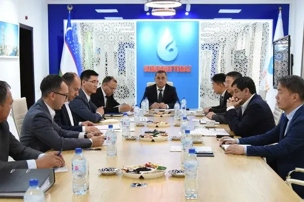 The Chairman of the Board of Uzbekneftegaz holds negotiations with the Chairman of the Board of Directors of TAPLine