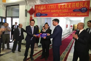 Предоставление ZTE Smart Classroom  для Самаркандского Института Иностранных Языков