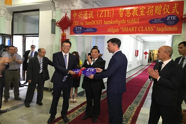 ZTE Smart Classroom opened at Samarkand Foreign Languages Institute