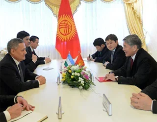 Kyrgyz President holds meeting with Uzbek First Deputy PM